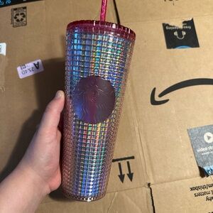 Starbucks Pink Tumbler with Straw
